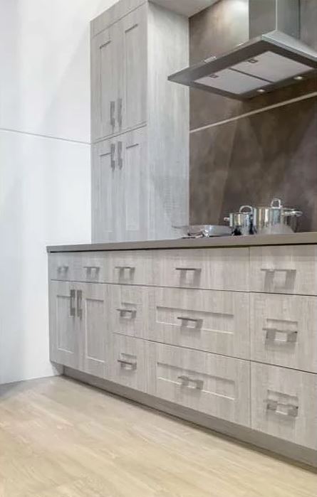 Shaker kitchen cabinets by Albi have clean lines and classic look.